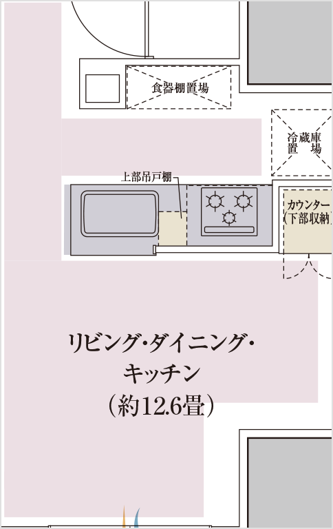 リビング・ダイニング・キッチンTES温水式床暖房